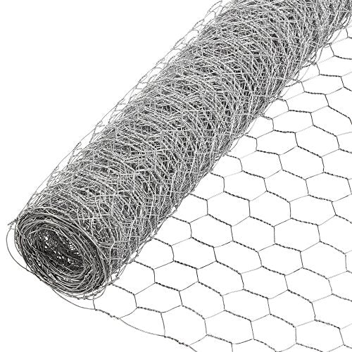 YARDGARD 2 Inch Poultry Netting, Chicken Wire Fence, 20 Gauge Galvanized Steel, Rabbit Fencing, Bird Enclosures, Garden Protection and Plant Support, 24 Inches x 150 Feet Legacy
