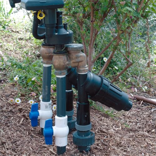 DIG P16-155 1" All-Purpose Heavy Duty Drip Irrigation Kit MPT Inline Y Filter with 155 Mesh Polyester Screen and Flush Cap for Drip Irrigation and Misting Systems - size: 1" - 155 Mesh
