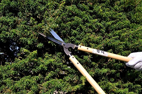 KAKURI Japanese Hedge Shears Small 20", Professional Mini Hadge Clippers for Trimming Bush and Border, Heavy Duty Handheld Compact Size, Made in Japan - style: 20" Compact