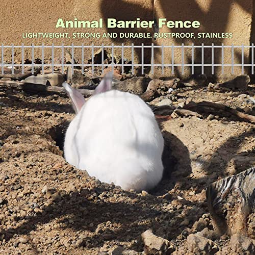 Stainless Animal Barrier Garden No Dig Fence10Pack, 32x10in - size: 32x10 IN