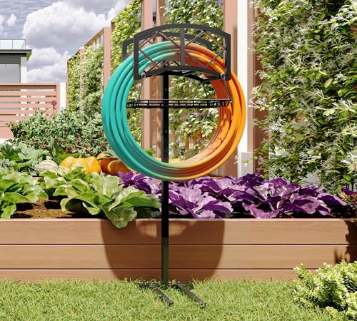 Fire Beauty Garden Hose Holder,Water Hose Holder Rack Organizer for Outdoor,Detachable Water Hose Holder Stake,Hose Reel Stand,Hose Hanger Rack for Lawn - style: Diamond Design