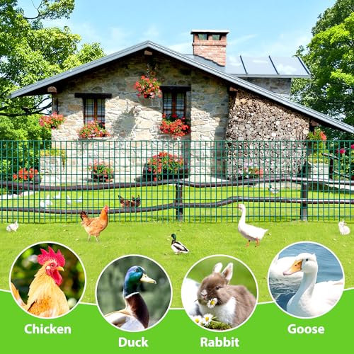 Green PVC Coated Welded Wire Fencing,2"x3" 16 Gauge,72inch H x 100ft L Garden Wire Fence Roll,2/3/4/5/6ft Tall x 50/100 ft Long Hardware Cloth Metal Mesh for Yard,Farm,Chicken,Dog,Vegetable Protection - color: Green, size: 2"x3" 72inx100ft