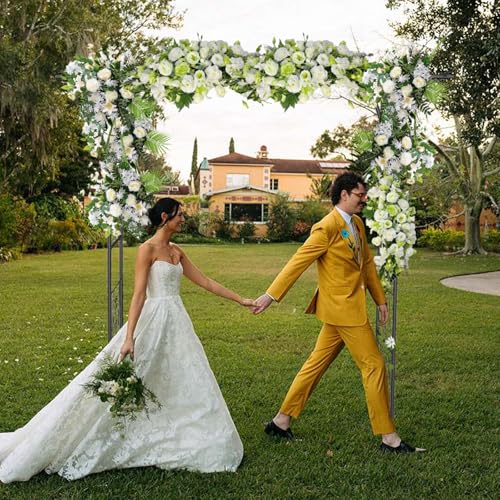 Heavy Duty Garden Arch Trellis 7FT Wedding Arch Backdrop Stand Garden Arbor