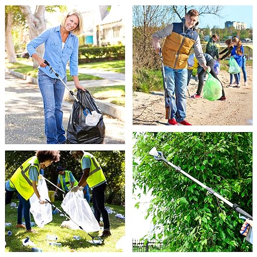 43 inch Extra Long Grabber Reacher Tool,Foldable Reacher Grabber Pickup Tool with Strong Grip Magnetic,360°Rotating Anti-Slip Jaw,Grabbers for Seniors for Outdoor & Indoor (Blue)