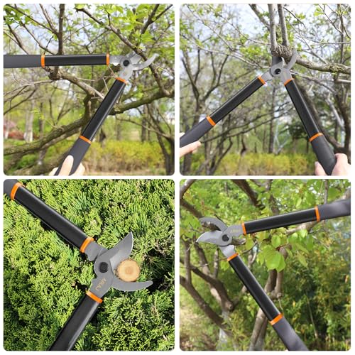 18" Bypass Loppers for Gardening,Tree Trimmer with 1.5" Cutting Capacity - size: 18''