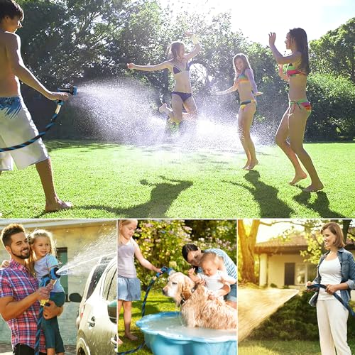 100FT Flexible Garden Hose, Kink-Free, Brass 3/4" - size: 100ft