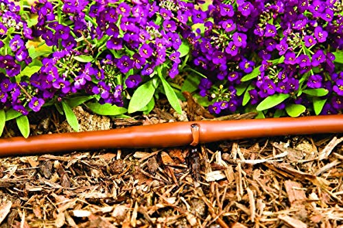 One Stop Outdoor USA Made - 1/4-Inch x Irrigation/Hydroponics Dripline with 6-Inch Emitter Spacing (Brown) (500' Foot Roll) - size: 500' Foot Roll
