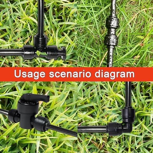 22Pcs Quick Connect Drip Irrigation Fittings Kit for 1/4" Tubing - size: 22PCS irrigation accessories