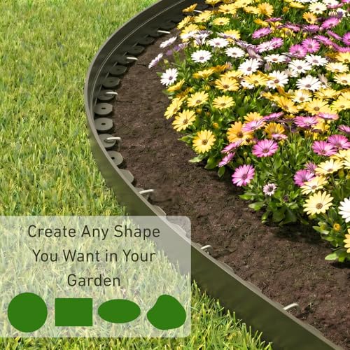Bluepro Landscape Edging, 2 Inch 100 ft Garden Border Edging - size: 2inch 100ft