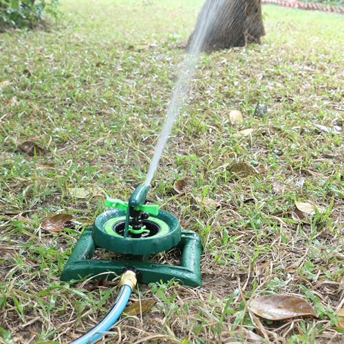 STYDDI Pattern Impulse Sprinkler for Medium to Large Yard Areas, Customizable Watering Pulsating Sprinklers for Yard, Lawn Impulse Sprinkler for Irregular Shapes, Covers up to 5,800 Sq. Ft