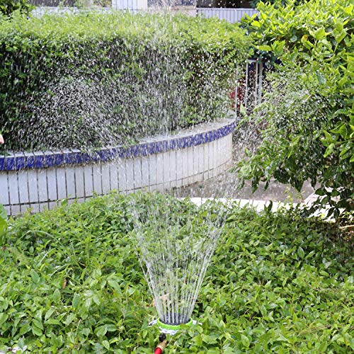 STYDDI Turret Pattern Sprinkler on Metal Base, 8-Pattern Lawn Sprinkler - size: 8-Pattern