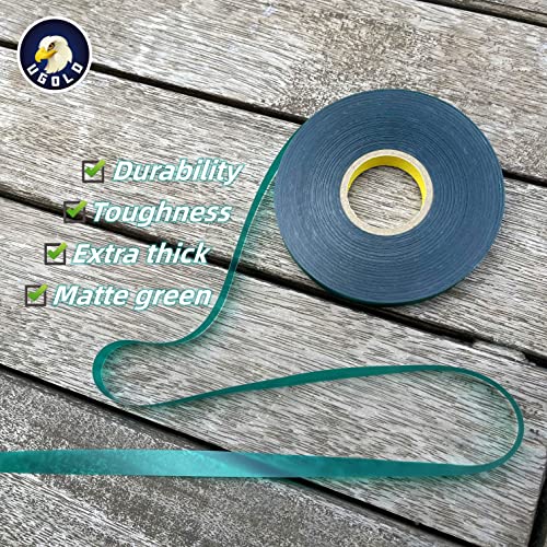 8 mil Extra Thick Heavy Duty 150 Feet x 1/2" Stretch Plant Tie Tape, Garden Tie Tape for Planting and Grafting, Plant Ribbon for Tomatoes, Grapes and Trees, Tree Tape, Garden Stake for Vinyard