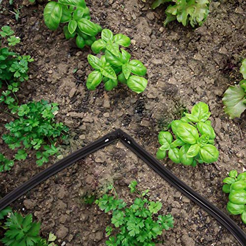 JAYEE 50 Pack Drip Irrigation 1/4' Barbed Elbow Fittings, Barbed Connectors Fits Universal 1/4 Inch Tubing, Irrigation Elbow for Sprinkler System - size: 50P-Elbow