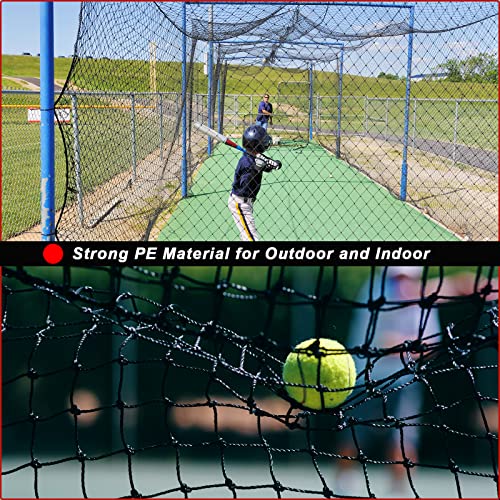 Baseball Softball Backstop Nets, Heavy Duty Sports Netting - size: 10x15 FT