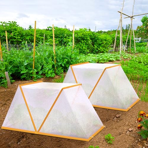32" x 13" x 14" Garden Row Accelerator Plants Cover, Foldable Raised Garden Beds Vegetable Rows Plant Protector, Plant Net Cage Guard Greenhouse Cover for Protecting Vegetable Fruit from Animals - color: 1 Pc