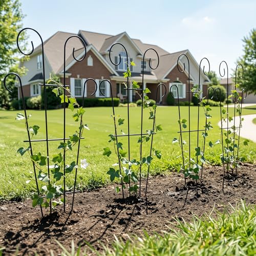 Thealyn 4 Pack 23 Inch Plant Trellis for Potted Plants - size: 23 inch