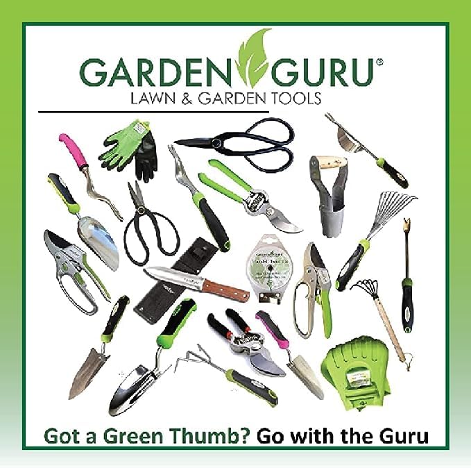 Garden Guru Soft Grip Garden Pruning Shears Scissors Clippers - Hardened Titanium Blades - Comfort Grips – Heavy Duty Bypass Hand Pruners Branch Cutters - for Gardening Trimming Bushes Flowers Plants - size: 1 Pack, style: Soft Grip Titanium Bypass