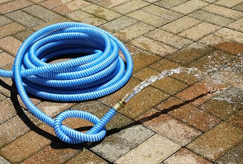 Continental Kinkguard Blue Garden Hose, 5/8in Inside Diameter Male x Female Garden Hose Thread (100ft) - size: 100ft