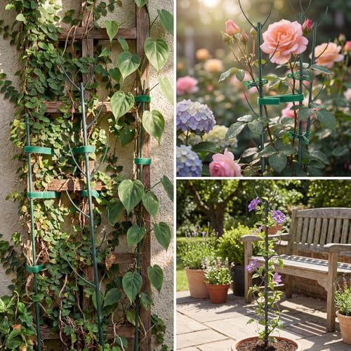 6 Pack Stackable Monstera Plant Support Stakes, Plant Stakes for Indoor Plants & Outdoor Use, Pothos Plant Climber Support for Monstera, Philodendron, Climbing and Potted Plants