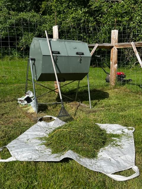 7' x 7' Heavy-Duty Utility Tarp with Reinforced Handles – Waterproof, UV-Resistant Poly-Woven Cover – Ideal for Yard Work, Home, Garden, Construction, Camping & Trailers - size: 7x7