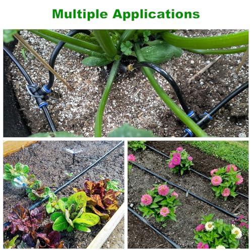 5/16 Inch Blank Drip Irrigation Tubing, 60FT Distribution Hose for Garden, Greenhouse & Raised Beds, Flexible UV-Resistant Watering Line for Drip Irrigation Systems - style: 60Ft 5/16 Tubing