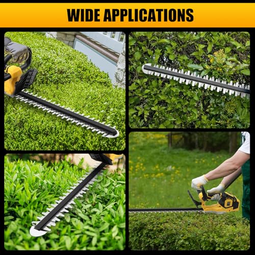 Cordless Hedge Trimmer for DEWALT 20V MAX Battery, 20-inch Electric Bush Shrub Edge Trimmer, Brushless Motor, Powerful & Lightweight (Only Tool)