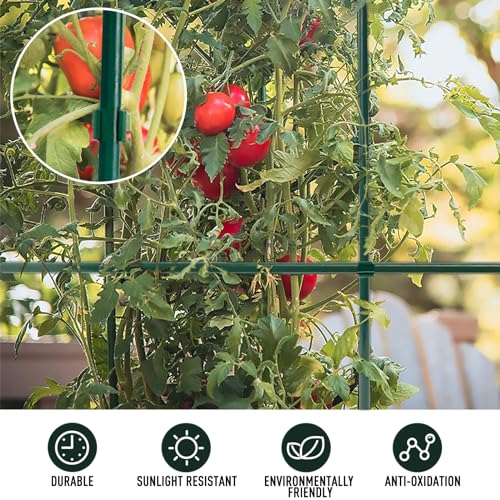 MAXPACE 93pcs Garden Stakes Kit: Includes 30 Sets of Fiberglass Plant Sticks Supports & Accessories for DIY 4ft, 5ft, 6ft, 7ft Stakes for Tomato, Vegetables, Indoor & Outdoor Gardening Supplies - size: 17inch 30pcs