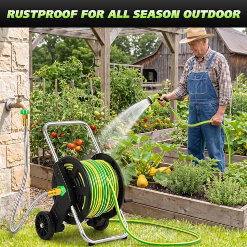 Short Garden Hose 2 ft, Female to Female Connector, Water Hose for Reel - size: 2FT