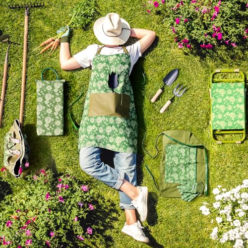 Colwelt Garden Kneeling Pad &Gardening Apron Set, Gardening Gifts for Women