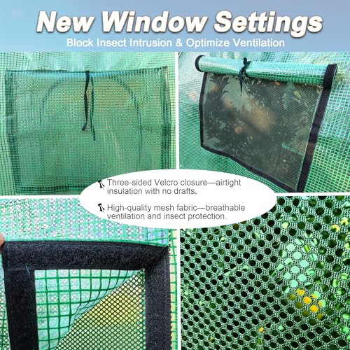 59″*59″*60″ Large Winter Plant Warm Covers with Air Hole for Raised Bed- Warm Tent Freeze Protection Humidity Domes for Germination, Seedling Propagation Protecting Plants from Animals - size: 59 * 59 * 60 inch --1PCS