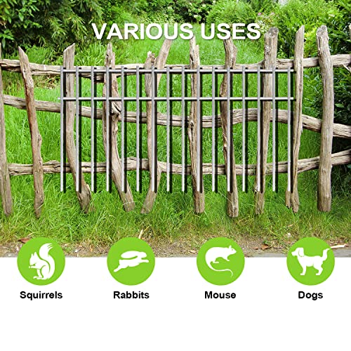 Animal Barrier Garden Fence Stainless No Dig Fence 10Pack, 24x15in - size: 24x15 IN