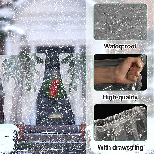 ANPHSIN 2Pcs 47"x71" Extra Large Winter Plant Cover Freeze Protection - size: 71"H, 47" Opening