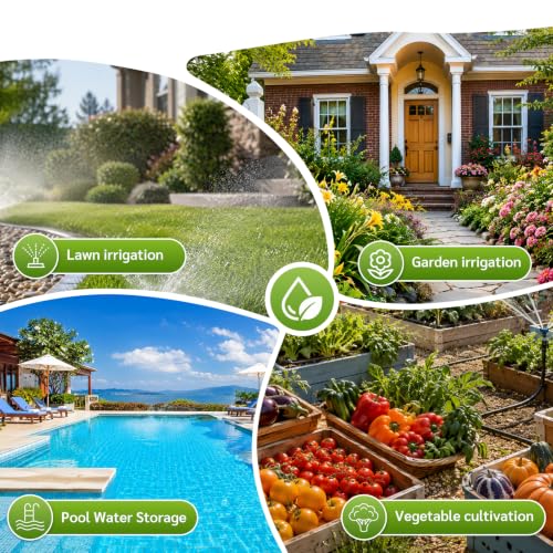 Sprinkler Timer for Garden Hose, Water Timer with Rain Delay, IP55 Weatherproof, Fits Standard 3/4" NH Hose Faucet
