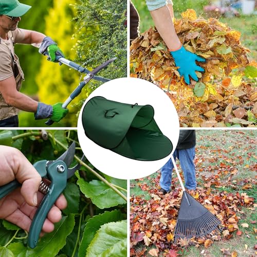 150 Gallon Foldable Pop Up Leaf Collector, Large Leaf Pickup and Loader Bag - color: 1Pc-55'' x 32''