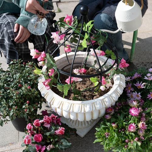 Metal Garden Obelisk Trellis - 12"x18" Support for Climbing Plants - size: 18" x 12"
