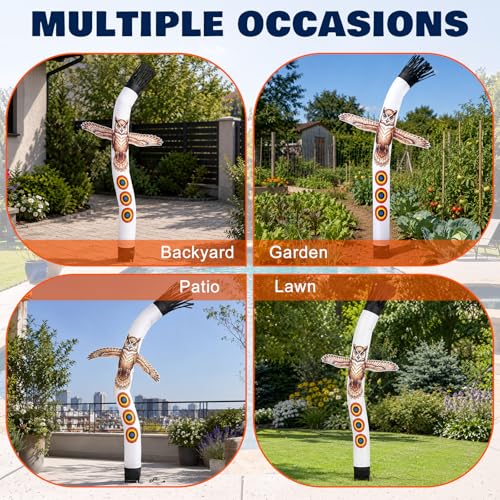 6 ft Pool Bird Deterrent Device, Reflective Duck Deterrent - style: Owl