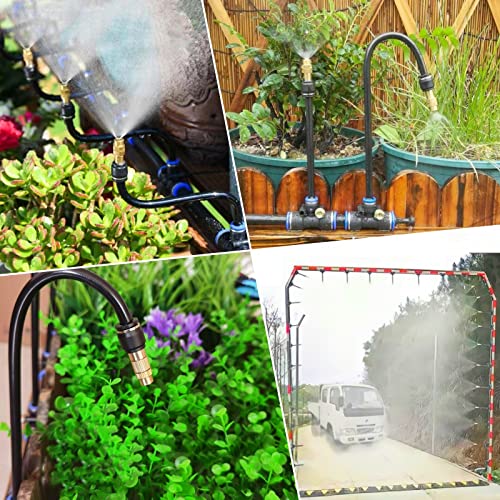 100FT Drip Irrigation System, Tool-Free Quick Connectors - size: 98FT