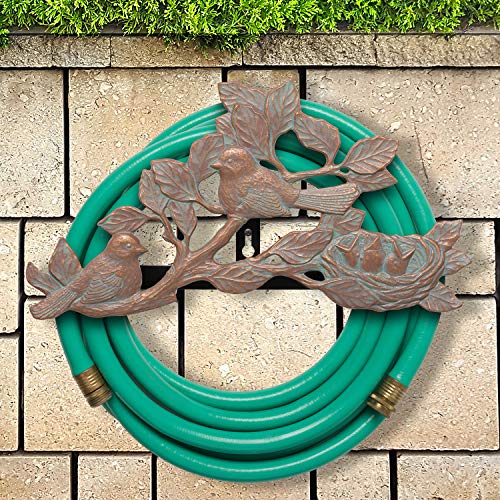 Whitehall Products Chickadee Hose Holder, Copper Verdi