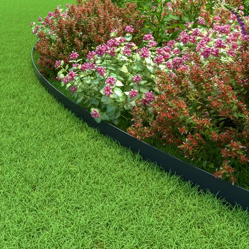 Mars Villa Landscape Edging, 4 Inch Tall 40FT Garden Edging Border Kit - size: 4IN x 40FT