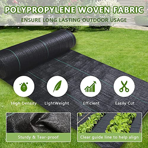 3.2oz 13ftx108ft Driveway Fabric, Premium weed barrier landscape fabric heavy duty Underlayment, Commercial Grade Driveway Road Fabric, Geotextile Fabric for Soil Stabilization, landscaping - size: 3.2oz-13ftx108ft