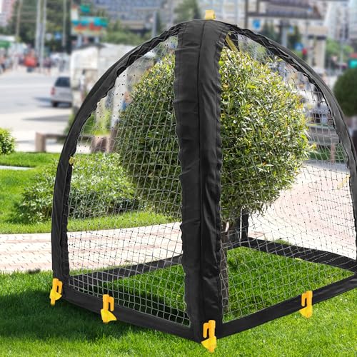Large Pest Guard Cover-35 x35 x 39 Inch Pest Guard Tent with Stakes-Garden Plants Cloche Tent for Protect Plants Vegetables Fruits Shrubs from Squirrel Bird Eating (L) - color: L
