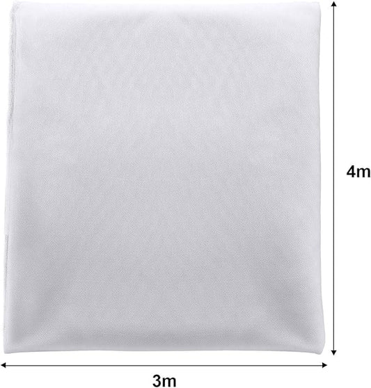 Zonon Mosquito Netting Garden Insect Mesh Netting Garden Patio Mesh Screen Net Fly Insect Bug Bird Net Barrier for Patio Balcony Porch Gazebo Vegetables Fruits Plant Protection(9.84 x 13.12 ft,White) - color: White, size: 9.84 x 13.12 ft