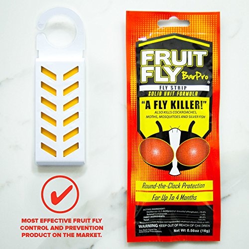 Fruit Fly BarPro – 4 Month Protection Against Flies, Cockroaches, Mosquitos & Other Pests – Non-Toxic & Portable for Indoor & Outdoor Use - size: 1 Pack