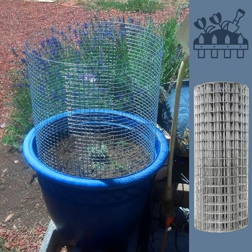 16GA Galvanized 16in x 50ft-1in x 1in Welded Wire Mesh Garden Economy Fence - size: 16"x50'-1"x1" 16GA Galvanized