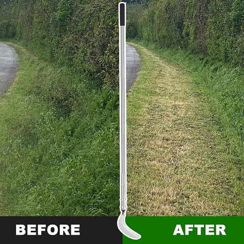 YEELOR Weeding Sickle, 51-Inch Adjustable Long Handle