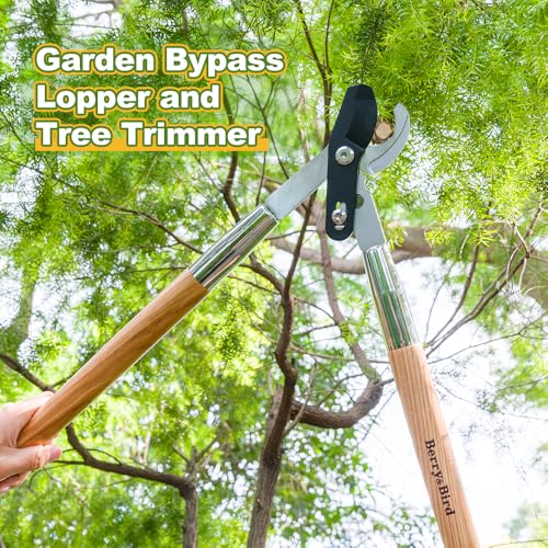 28" Garden Loppers for Tree Trimming, Heavy Duty Bypass Loppers