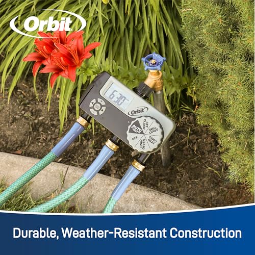 Orbit 2-Station Hose Watering Timer with 1 Manual Bypass Outlet - 56233 - size: 3 Outlet (2 Digital, 1 Manual)