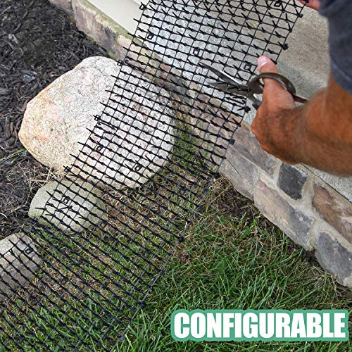 Tapix Cat Scat Mat with Spikes (8 ft.) – Cat Deterrent Strips for Garden, Yard & Furniture, Indoor & Outdoor, 6 Staples Included