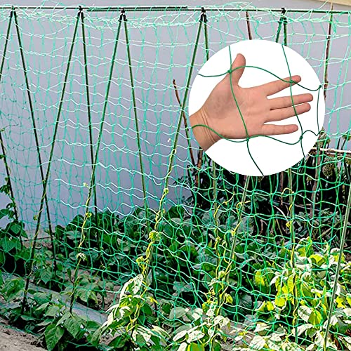 Yahpetes Garden Netting 1Pcs Garden Climbing Net Plant Trellis Plant net trelli Green Strong Nylon Ft Netting Heavy Duty Net Support for Climbing&Vining Plants (6'X3') - color: 6'x3'