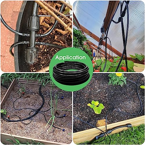 Maotong 40 FT 1/2 inch Drip Irrigation Tubing Main Line Hose Tube for Garden Irrigation System - size: 40 FT 1/2"